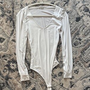 Chic Cream Long Sleeve Bodysuit